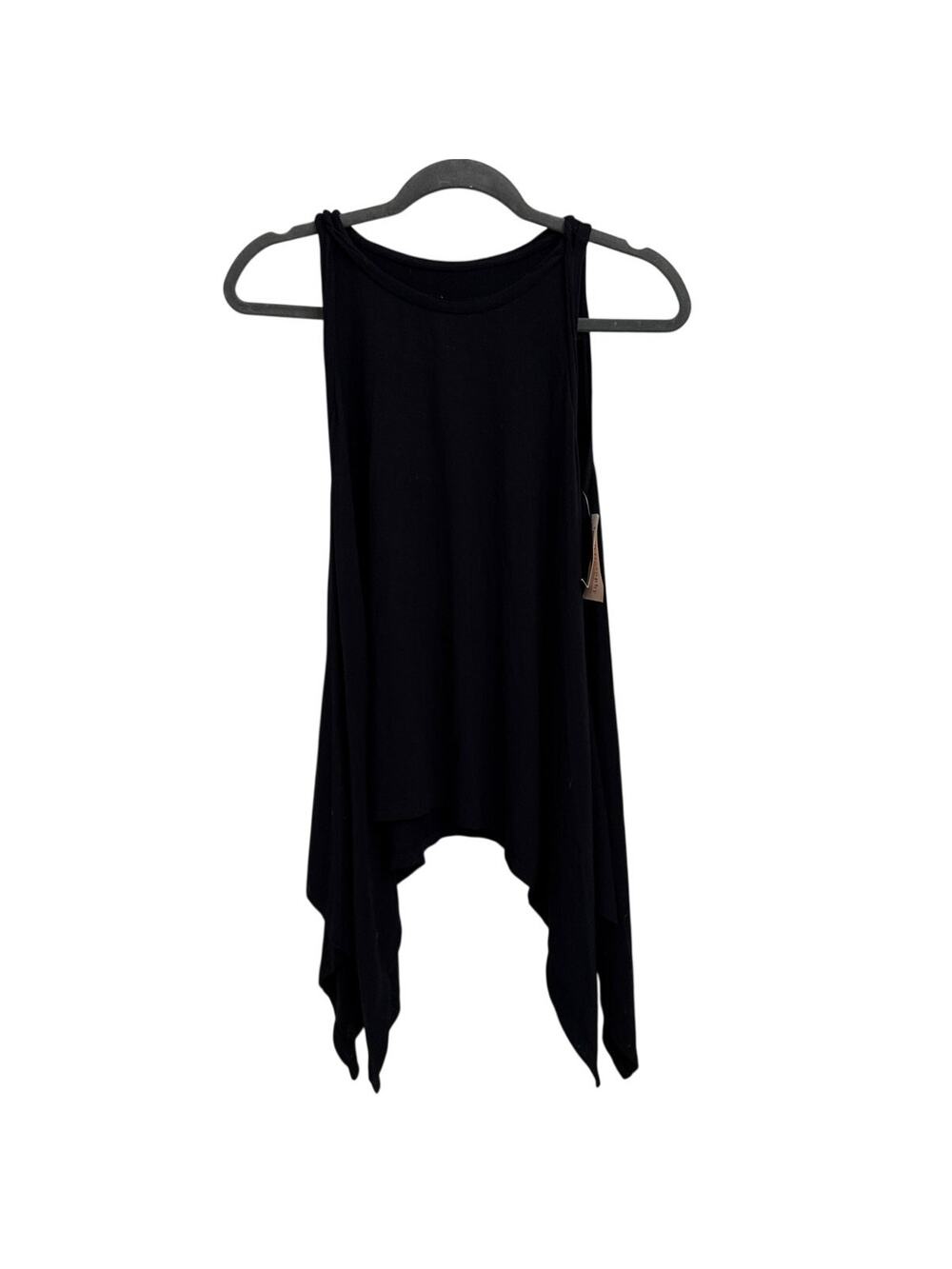 NWT Philosophy Asymmetric Black Drape High-low Tunic Tank Top XS